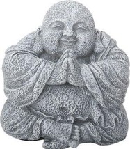 Happy Hotai Buddha Meditating Praying Wealth Prosperity Stone Resin Stat... - £23.27 GBP