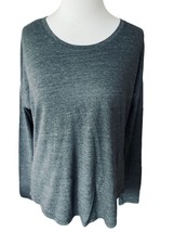 THE NORTH FACE LADIES LS SOLID GRAY ATHLETIC CREW NECK TEE TSHIRT TOP EUC M - £13.83 GBP