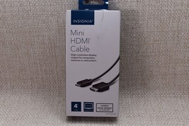 Insignia 4&#39; High-Speed HDMI to Mini HDMI Cable Black Model NS-PG04502 |RB2 - £7.98 GBP