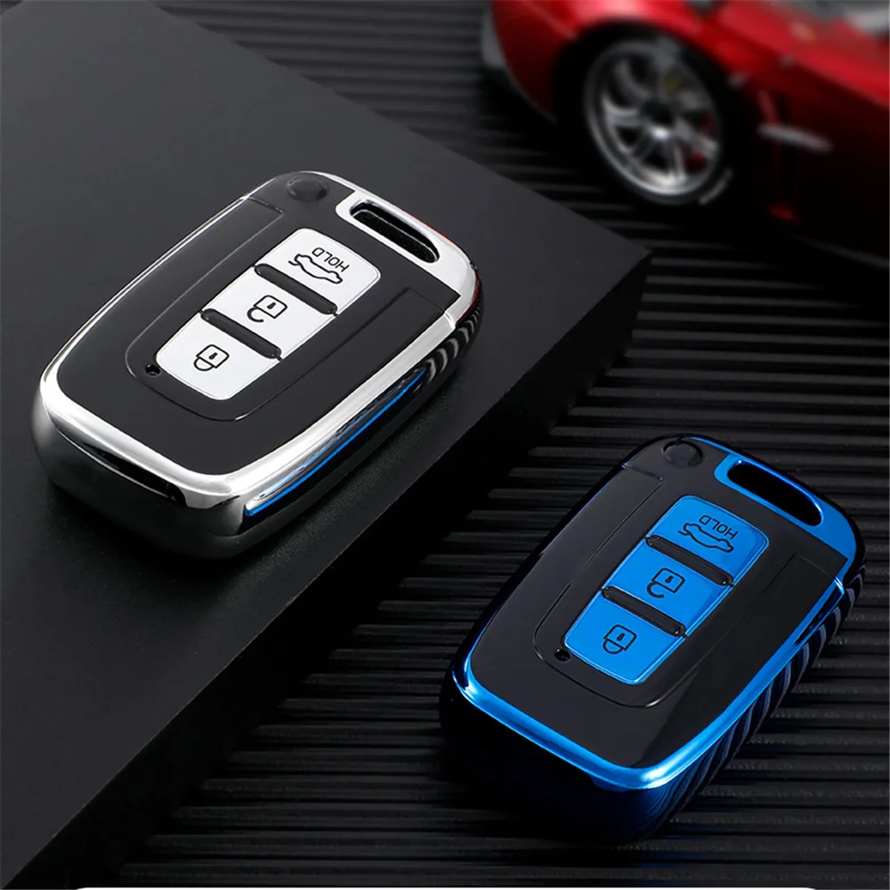  button tpu car key case cover for hyundai solaris hb20 veloster sr ix35 accent elantra thumb200