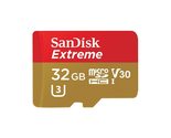 Sandisk Extreme - Flash Memory Card - 32 GB - Microsdhc UHS-I - Gold, Red - $25.79