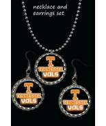 Tennessee Vols Volunteers earring and necklace set earrings - $169.26 MXN