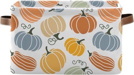 Senya Thanksgiving Basket Fall Basket, Pumpkin Autumn Foldable Fabric - £25.04 GBP