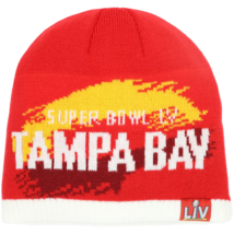 NFL Super Bowl LV Youth Knit Beanie - Red  Tampa Bay Hat - £9.46 GBP