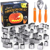 Fenvella Pumpkin Carving Kit For Kids With Hammer, 25 Pcs Pumpkin Carvin... - $33.99