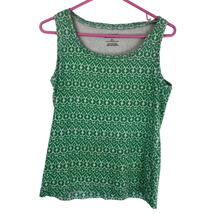 Chicos 1 The Ultimate Tee Tank Top Womens M 8 Scoop Neck Stretch Rib Knit Cotton - £7.17 GBP