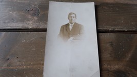 Vintage Black and White Photo 5.5 inch Post Card Disappearing Man - £6.22 GBP