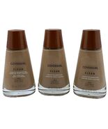 Covergirl Clean Liquid Foundation 153 Sand Beige Lot of 3 New - $458.78 MXN