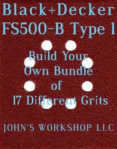 Build Your Own Bundle of Black+Decker FS500-B Type 1 1/4 Sheet No-Slip Sandpaper - $0.99