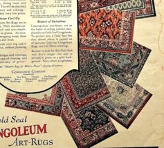 1922 Gold Seal Congoleum Art Rugs XL Advertisement Home 14 x 10.5&quot; - £19.18 GBP