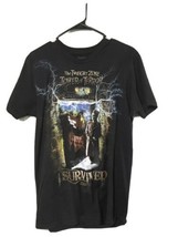Disney I Survived The Twilight Zone Tower Of Terror T Shirt Size M Unisex Black - £117.58 GBP