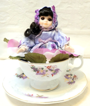 Lot Of 4 Teacup Treasures By Royalton - 6&quot; Porcelain Doll With Cup &amp; Saucer New - £14.75 GBP