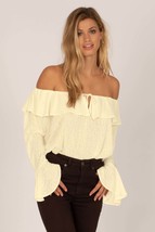 Amuse society Bella Babe Knit top - citron - £28.06 GBP