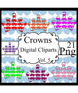 Crowns Digital Cliparts Vol. 5 - $37.17 MXN