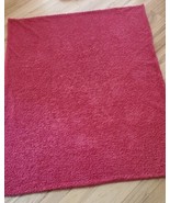 Burgundy Wine Red CHENILLE FLEECE Soft Throw Blanket Soft Warm 48x60 Reversible - $26.73