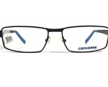 Converse Q006 BLACK Gafas Monturas Azul Rectangular Completo Borde 52-15... - $60.41