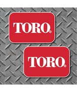 2 TORO Logo Vinyl Decal 2&quot; tall x 3&quot; wide - Zero Turn &amp; Walk Behind Mower - $4.90