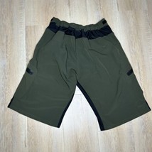 Mens Arsuxeo Cycling Mountain Bike Shorts Size XL Zip Pockets Stretch Green - £16.53 GBP