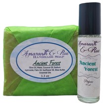 Ancient Forest Handmade Soap and Perfume Set Amaranth Rue - £30.10 GBP
