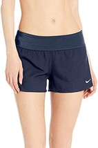 Nike Women&#39;s Solid Element Swim Boardshorts NESS9389-440 BLACK Size SMALL - $19.75