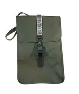 Rains Backpack Green Watertight Flap Closure 16x11 University Office New - $66.64