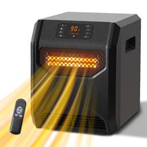 WEWARM Space Heater for Indoor Use, 1500W Electric Room Heaters Infrared Quartz  - £49.78 GBP