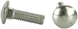 Stainless 3/8-16 x 1-1/4&quot; Carriage Bolt (1&quot; to 5&quot; Lengths Available in, 25pcs) - £23.72 GBP