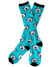 Aqua Blue KOALA BEAR Knee High Novelty Funky Socks Australia Animal-Girl... - $89.71 MXN