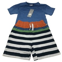 Splendid Little Boys' Printed Stripe Short & Shirt Set (Size 4-5) - £34.48 GBP