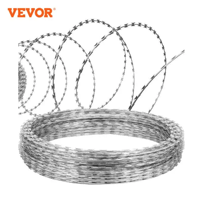  bto 22 clipped wire concertina nato razor wire galvanized steel 328 492ft 2 coils wire thumb200
