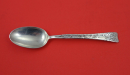 Lap Over Edge Acid Etched By Tiffany Sterling Teaspoon w/ forget me knots  6&quot; - £162.15 GBP