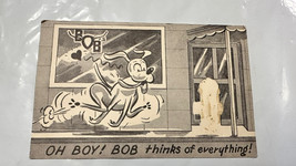 Black &amp; White Hand Stamped 3 Cent Postcard 1958-1962 Bob&#39;s Restaurant SF - $19.75