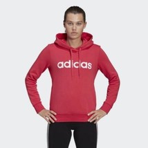 Adidas Womens Essentials Linear Hoodie Size X-Small Hot Pink GP8734 - $28.22