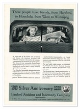 Print Ad Hartford Insurance Silver Anniversary Vintage 1938 Advertisement - £11.70 GBP