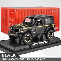 Black Off-Road 7 Door for Wrangler Diecast Toy Car 1/32 Scale Metal Alloy - $21.99