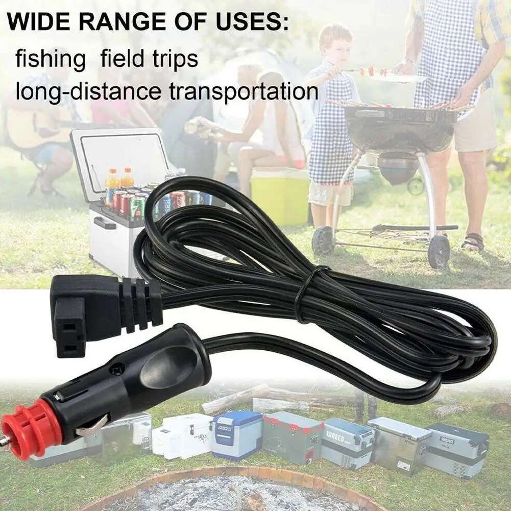 2m 18AWG Car Fridge Cigarette Cable Cooler Charging Replacement Line 12A 12V f - £14.05 GBP