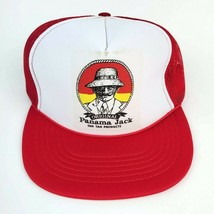 Vintage Original Panama Jack Suntan Trucker Hat Snapback Mesh Foam NOS Red - £15.48 GBP