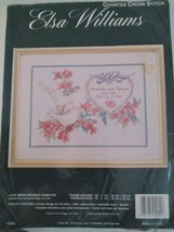 NEW 1990 Elsa Williams Cross Stitch Peggy L Toole 02055 LOVE BIRDS WEDDI... - $17.59