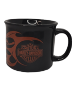 2004 Harley Davidson Coffee Mug Cup Black Ceramic - $263.65 MXN