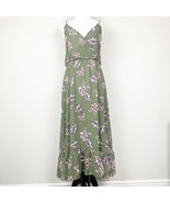 Avec Les Filles Womens Dress Green Lotus Flower Size S V-Neck Sleeveless... - $411.51 MXN