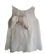 Vintage Decor ~ Child&#39;s Cotton Dress w/Ceramic Shoes on Wooden Hanger - £36.98 GBP