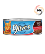 24x Cans 9Lives Hearty Cuts Real Beef &amp; Chicken in Gravy Cat Food 5.5oz - $61.67 CAD