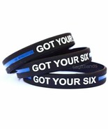 GOT YOUR SIX Wristband Set - Thin Blue Line Police High Quality Bracelet... - €7,47 EUR+