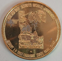 VINTAGE 1967 XII IDAHO BOY SCOUTS WORLD JAMBOREE FOR FRIENDSHIP BRASS ME... - $10.52 CAD