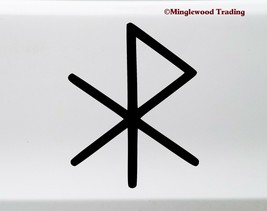 Love Bind Rune Vinyl Sticker - Viking Symbol Glyph Bindrune - Die Cut Decal  - $4.94+