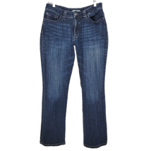 Lee Womens Jeans Size 14 Medium Slender Secret Lower On Waist Sparkly Po... - $18.80