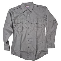 VTG Elbeco Simpsons Parity Poplin  Uniform SHirt 1950s-70s Gray Work Shi... - $64.35