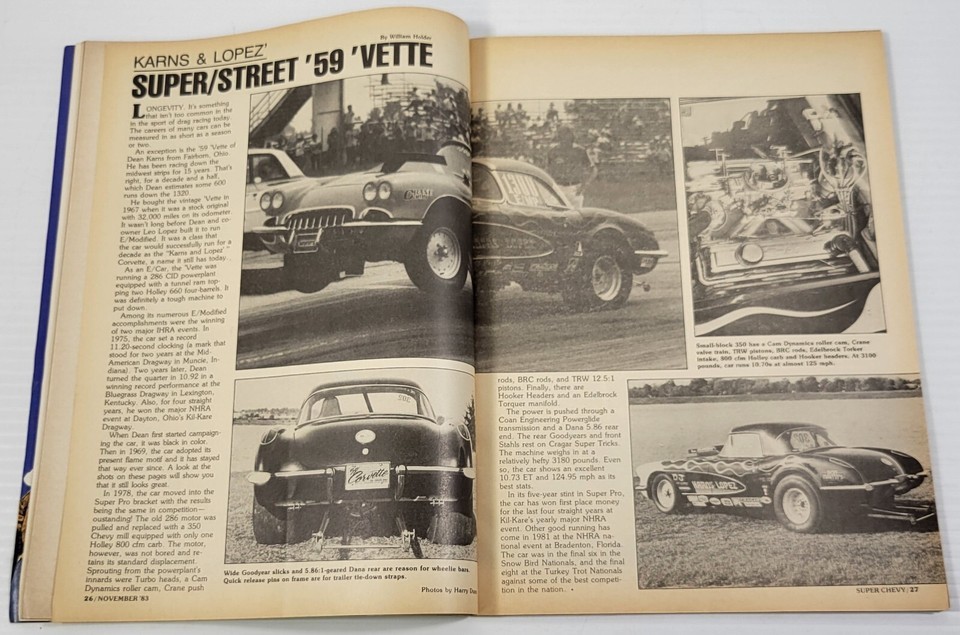 PV) Super Chevy Magazine November 1983 Volume 11, Issue 11 Camaro Corvette Item image 8