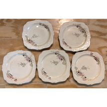 Vintage Papoco Dinner Plates Pink Floral Pattern Circa 1930 By Paden Cit... - $20.28 CAD
