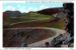 Tundra Curves on the Trail Ridge Road Rocky Mountain Natl Park Colorado Postcard - £5.48 GBP